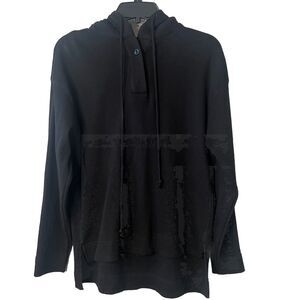 RDI By Nordstrom Waffle Knit High Low Pullover Hoodie NWT Size XS